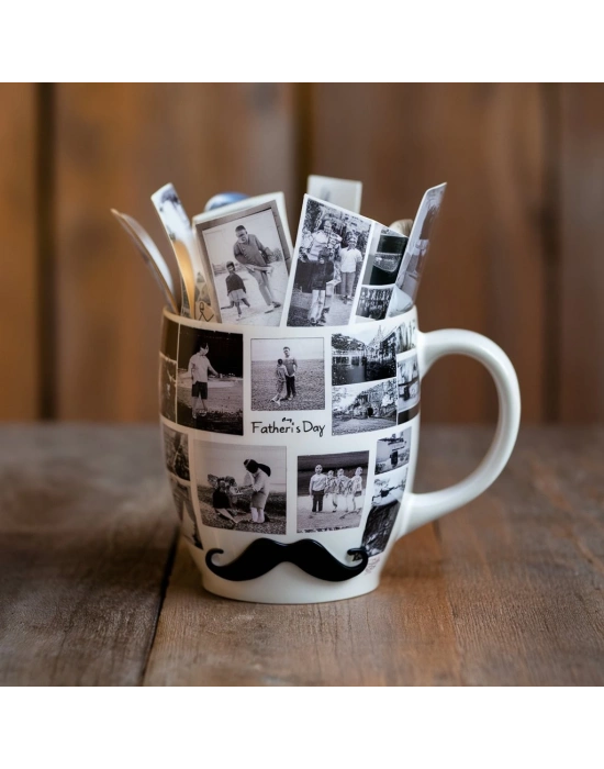 Babalar Günü Nostalji Baskılı Kupa Bardak
