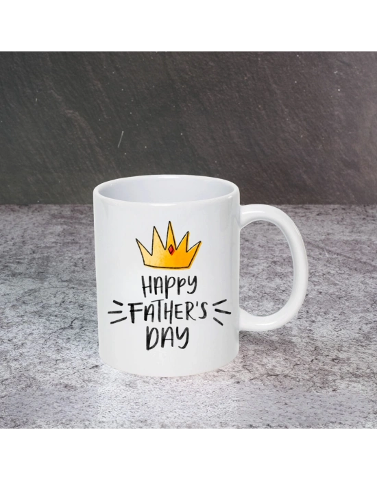 Babalar Günü 1 Numaralı Baba Baskılı Kupa Bardak