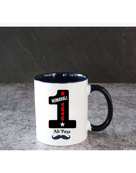 Babalar Günü 1 Numaralı Baba Baskılı Kupa Bardak