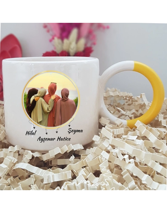 Arkadaşa En Güzel Hediye Baskılı Kupa Fincan