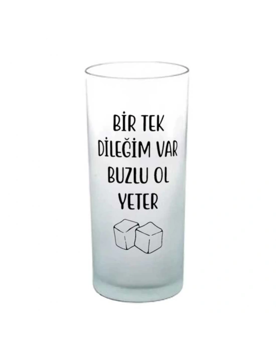 Baskılı Meyve Suyu Cam Kupa Bardak