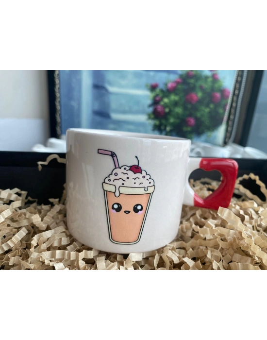 Beni Kahvemle Başbaşa Bırakın Yazılı Kupa Fincan