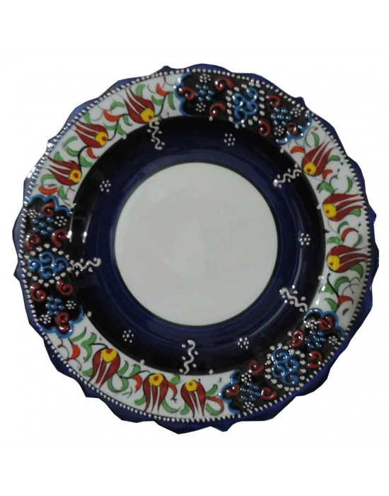 Çini  30 CM FOTOĞRAF TABAĞI LACİVERT