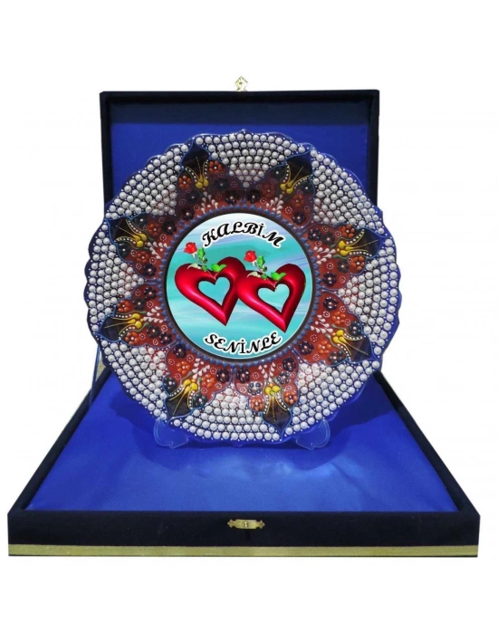 Çini 30cm Dantel Fotoğraf Tabağı