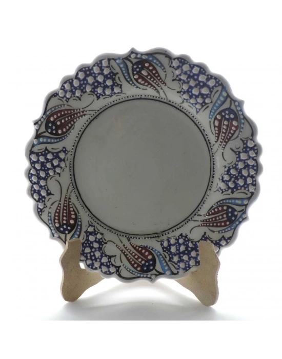 Çini Boncuklu Kaligrafi Tabağı