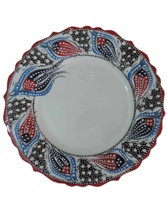 Çini  LALE 30 CM KALİGRAFİ TABAĞI