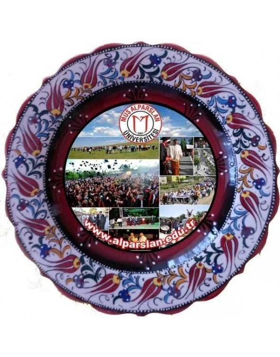 Çini  Resimli Çini Tabak