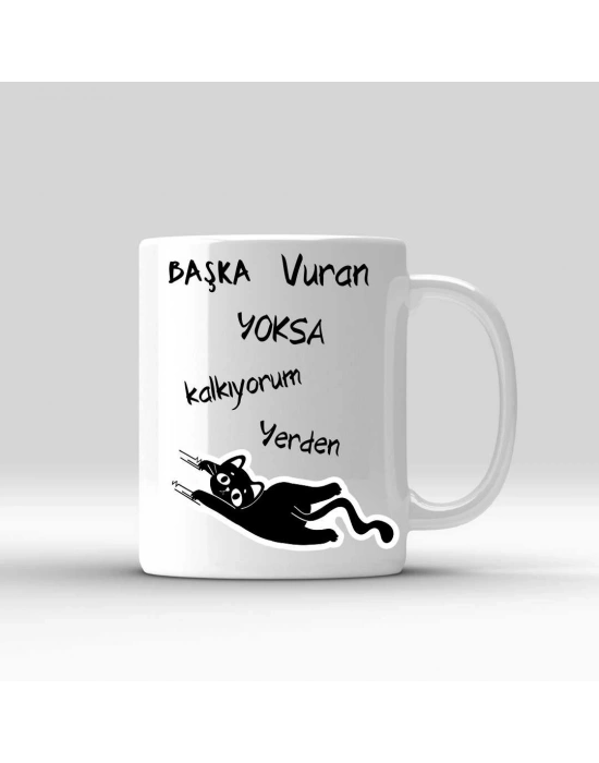 Esprili Baskılı Kupa Bardak