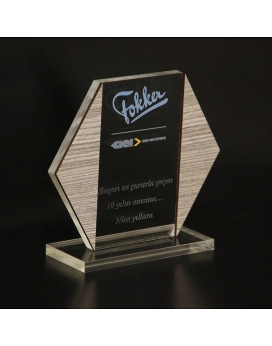 FOKKE MDF-PLEKSİ PLAKET