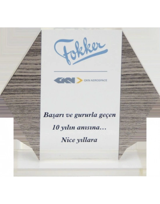 FOKKE MDF-PLEKSİ PLAKET