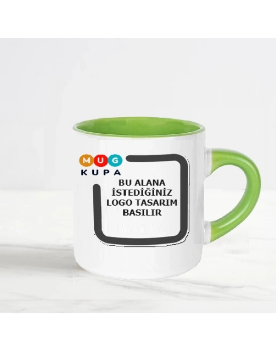 İsme Özel Logolu Baskılı Porselen Çay ve Kahve Fincanı