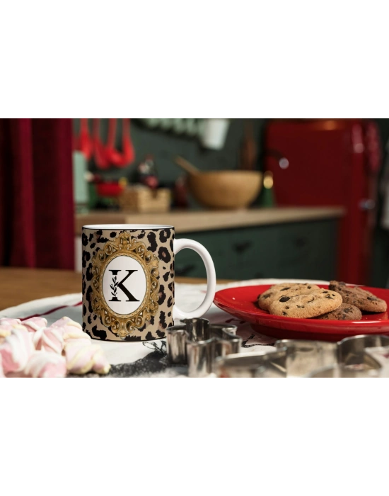 HARFLİ LEOPARLI KUPA