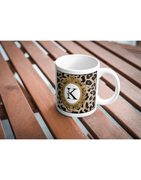 HARFLİ LEOPARLI KUPA