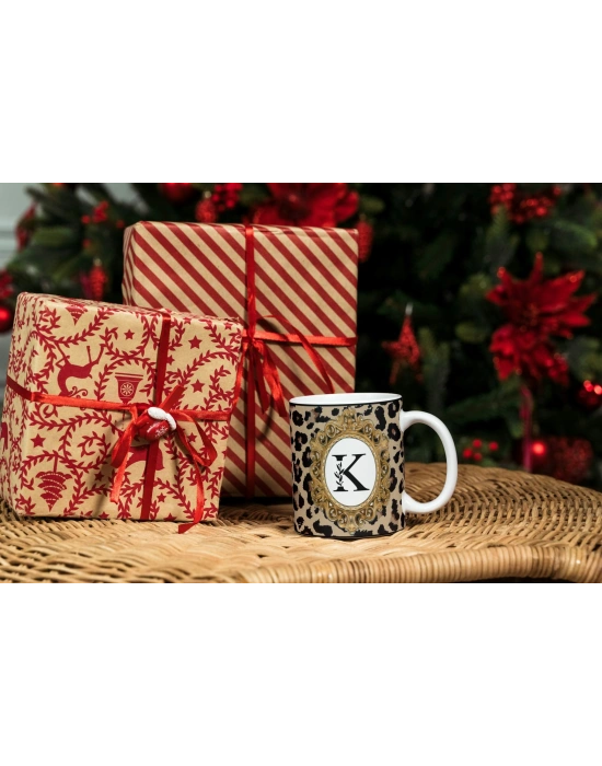 HARFLİ LEOPARLI KUPA