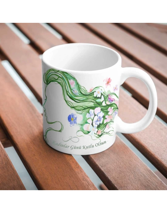 Kadınlar Gününe Özel Baskılı Kupa Bardak