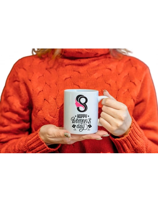 Kadınlar Gününe Özel Baskılı Kupa Bardak