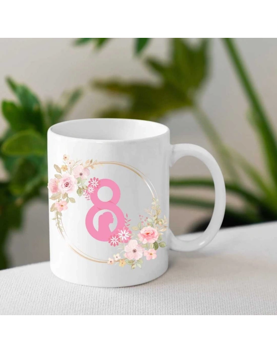 Kadınlar Gününe Özel Baskılı Kupa Bardak