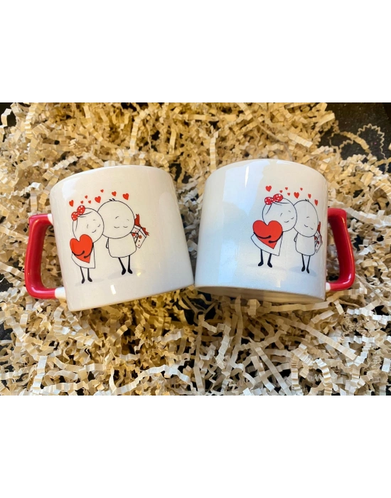 Sevgililer Gününe Özel Baskılı Kupa Bardak 2 Adet