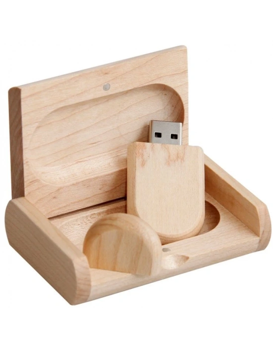 KAPAKLI AHŞAP USB KUTUSU