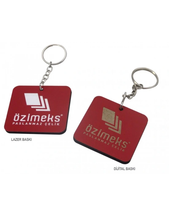 KARE AHŞAP ANAHTARLIK