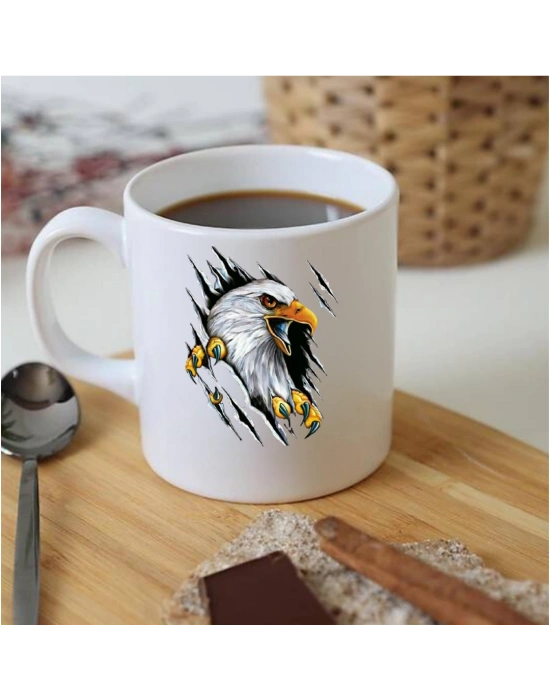 Kartal Baskılı Kupa Bardak