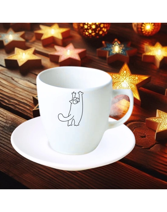 Süblimasyon Baskısız Türk Kahve Fincanı