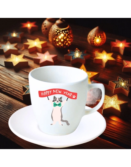 Yeniyıl Konsepti Türk Kahve Fincanı