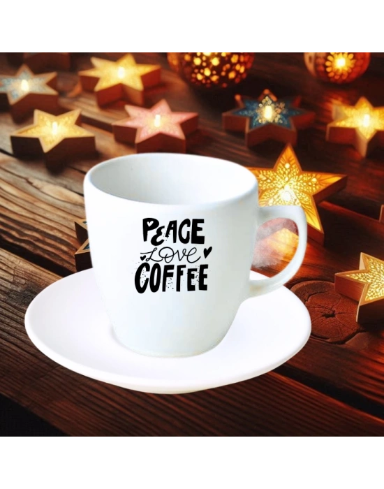 Süblimasyon Baskısız Türk Kahve Fincanı