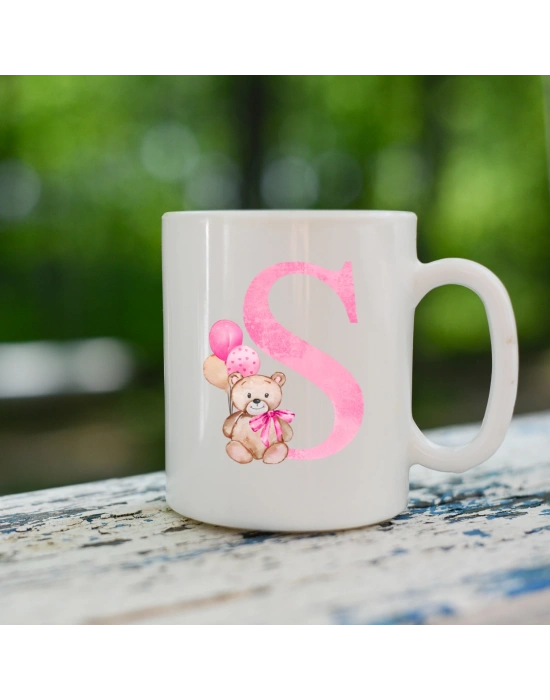 S Harf Yazılı Seramik Kupa