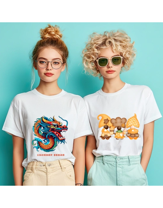 Kişiye Özel Baskılı Yılanlı- Anıt Baskılı Tişört