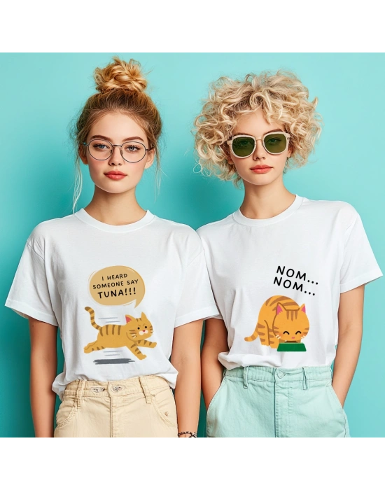 Kişiye Özel Cat Baskılı Tişört