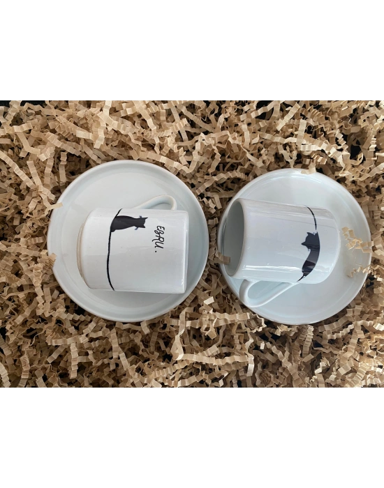 Kişiye Özel Isimli Türk Kahvesi Kahve Fincanı