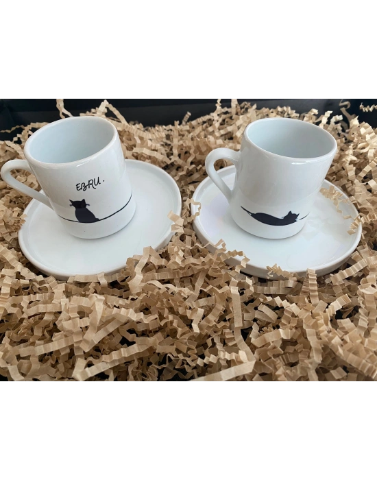 Kişiye Özel Isimli Türk Kahvesi Kahve Fincanı