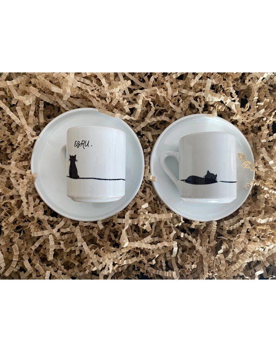 Kişiye Özel Isimli Türk Kahvesi Kahve Fincanı