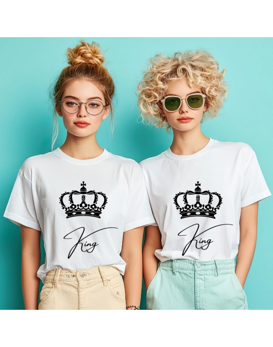 Kişiye Özel King Baskılı Tişört