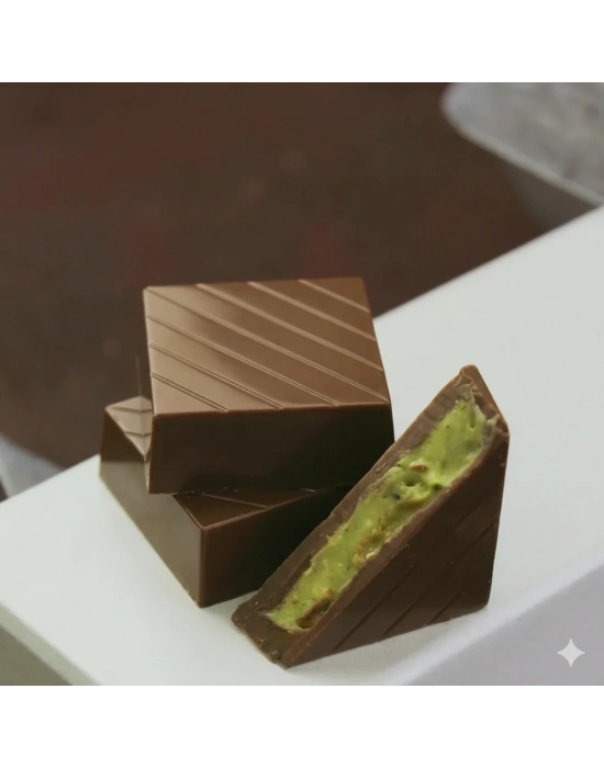 Kurdela ve Kağıt Çiçekli Sargılı Çikolata