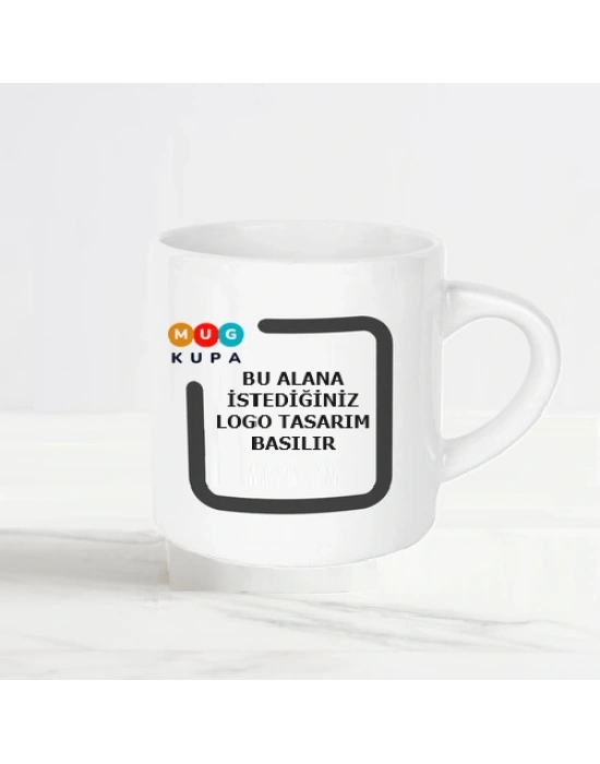 Kurumsal Logolu Baskılı Porselen Çay ve Kahve Fincanı
