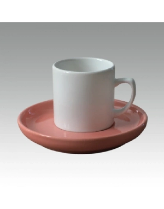 Logo Baskılı Türk Kahvesi Fincanı Pembe