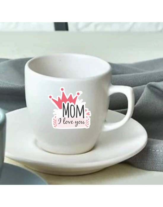 Anneler Gününe Özel Baskılı Çay ve Nescafe Fincanı