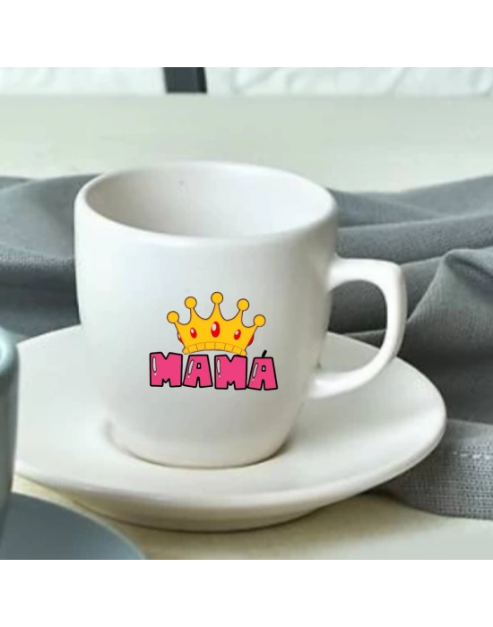 Anneler Gününe Özel Baskılı Çay ve Nescafe Fincanı