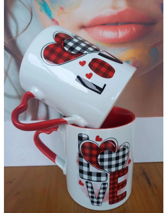 Mug Kupa Sevgililer Gününe Özel Kupa 2li