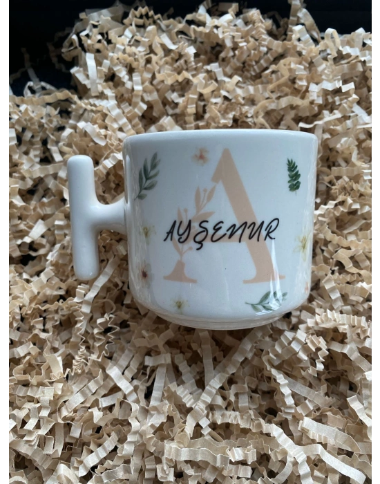 Mug Kupa Kişiselleştirilebilir HARFLİ KUPA  Özel Günler Kupa Fincan