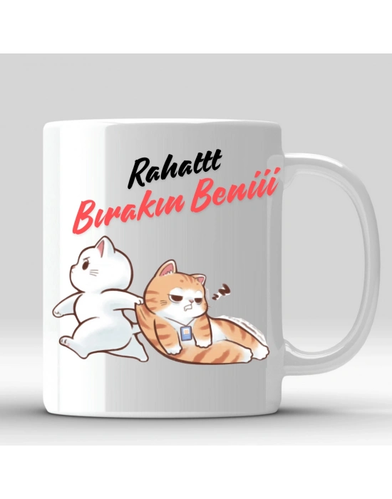 Mugkupa Beni Rahat Bırakın Baskılı Kupa Bardak