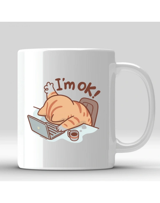 Mugkupa Ben İyiyim Baskılı Kupa Bardak