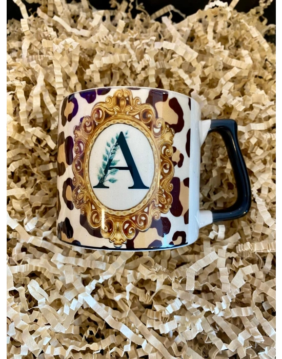 MugKupa Leopar Desenli Kişisellleştirilebilir Özel Günler Kupa Fincan