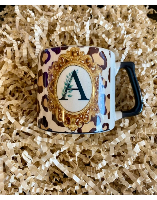 MugKupa Leopar Desenli Kişisellleştirilebilir Özel Günler Kupa Fincan