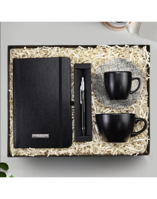 Defter & Kahve Fincanı & Kalem & Fincan Hediye Seti