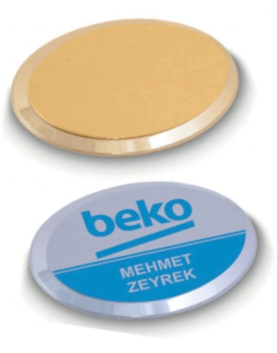 OVAL METAL İSİMLİK