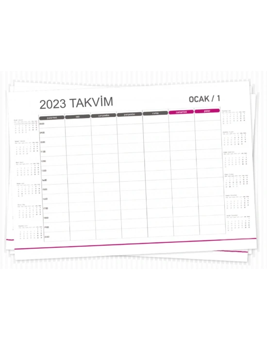 PAPEL 27 x 39 cm MASA SÜMEN TAKVİMİ