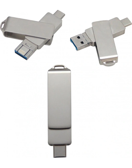 PLATO TYPE-C & IPHONE OTG USB BELLEK